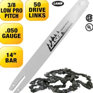Laser Aftermarket Parts< Laser 22626 14" 3/8" LP .050" 50 DL Chainsaw Bar & Chain Combo - Explore Premium Parts & Accessories for All Motor Vehicle Models